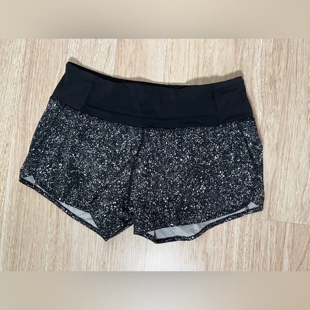 LululemonWomen's Black Speckled Shorts